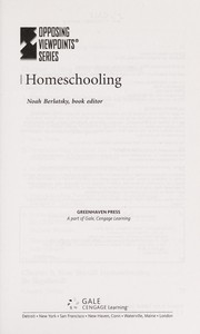 Cover of: Homeschooling by Noah Berlatsky, book editor.