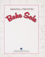 Cover of: America's favorites: bake sale.