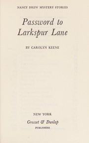 Cover of: Password to Larkspur Lane