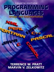Cover of: Programming Languages by Terrence W. Pratt, Marvin V. Zelkowitz, Terrence W. Pratt, Marvin V. Zelkowitz