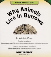 Cover of: Por qué algunos animales viven en madrigueras by Valerie Weber