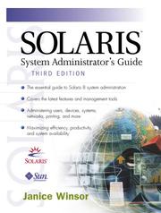 Cover of: Solaris system administrator's guide by Janice Winsor
