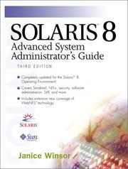 Cover of: Solaris 8 Advanced System Administrator's Guide (3rd Edition)