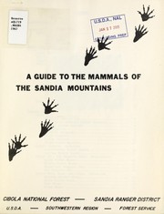 Cover of: A guide to the mammals of the Sandia Mountains by Findley, James S.