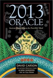 Cover of: 2013 Oracle by David Carson - undifferentiated, Nina Sammons