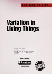 Cover of: Variation in living things