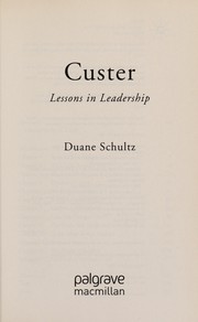 Cover of: Custer: lessons in leadership
