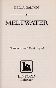 Cover of: Meltwater | Della Galton