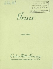 Cover of: Irises, 1931-1932 | Cedar Hill Nursery (Brookville, N.Y.)