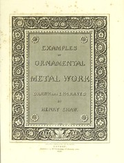 Cover of: Examples of ornamental metal work
