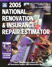 Cover of: 2005 National Renovation & Insurance Repair Estimator (National Renovation and Insurance Repair Estimator) by Jonathan Russell