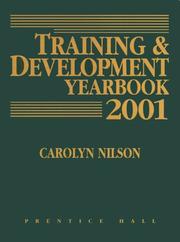 Cover of: Training and Development Yearbook 2001 (Training and Development Yearbook) by Carolyn Nilson