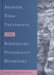 Cover of: Shorter term treatments for borderline personality disorders