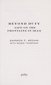 Cover of: Beyond duty | Shannon P. Meehan
