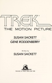 Cover of: The making of Star trek--the motion picture | Gene Roddenberry
