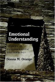 Emotional understanding by Donna M. Orange