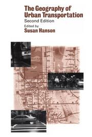 Cover of: The geography of urban transportation
