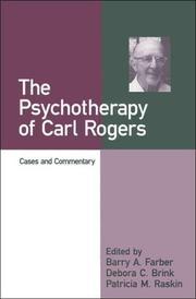 Cover of: The Psychotherapy of Carl Rogers: Cases and Commentary