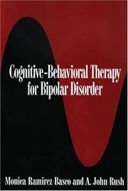 Cover of: Cognitive-behavioral therapy for bipolar disorder by Monica Ramirez Basco