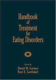 Cover of: Handbook of treatment for eating disorders by edited by David M. Garner and Paul E. Garfinkel.