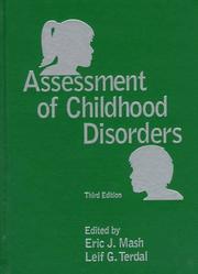 Cover of: Assessment of childhood disorders