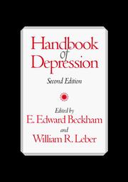 Handbook of depression by E. Edward Beckham
