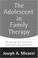 Cover of: The adolescent in family therapy