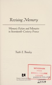 Cover of: Revising memory | Faith Evelyn Beasley