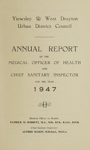 Cover of: [Report 1947] | Yiewsley and West Drayton (England). Urban District Council
