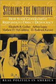 Cover of: Stealing the Initiative: How State Government Responds to Direct Democracy