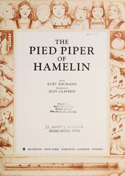 Cover of: The Pied Piper of Hamelin by Baumann, Kurt