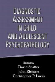 Cover of: Diagnostic Assessment in Child and Adolescent Psychopathology