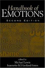 Cover of: Handbook of emotions by edited by Michael Lewis, Jeannette M. Haviland-Jones.