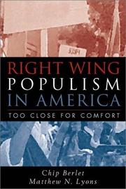 Cover of: Right-Wing Populism in America by Chip Berlet, Matthew N. Lyons