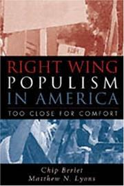 Cover of: Right-Wing Populism in America by Chip Berlet, Matthew N. Lyons