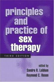 Cover of: Principles and Practice of Sex Therapy, Third Edition by 