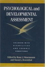 Cover of: Psychological and Developmental Assessment by 