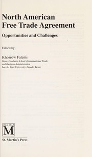 Cover of: North American Free Trade Agreement by Khosrow Fatemi