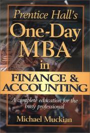 Cover of: Prentice Hall's One-Day MBA in Finance & Accounting