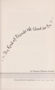 Cover of: The kind of friends we used to be