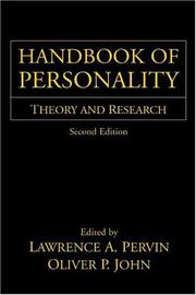 Cover of: Handbook of Personality: Theory and Research, Second Edition