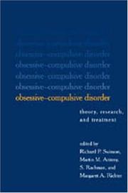 Cover of: Obsessive-Compulsive Disorder: Theory, Research, and Treatment
