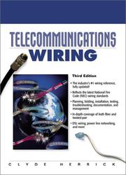 Cover of: Telecommunications Wiring (3rd Edition)