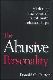 The Abusive Personality by Donald G. Dutton