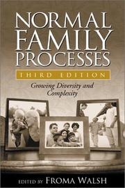 Cover of: Normal family processes by edited by Froma Walsh.