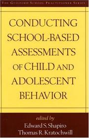 Cover of: Conducting School-Based Assessments of Child and Adolescent Behavior by 