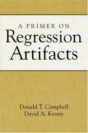 Cover of: A Primer on Regression Artifacts