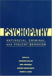 Cover of: Psychopathy by 