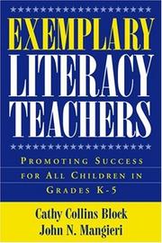 Cover of: Exemplary Literacy Teachers: Promoting Success for All Children in Grades K-5