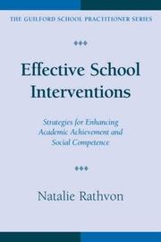 Cover of: Effective School Interventions | Natalie Rathvon